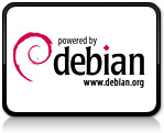 Powered by Debian